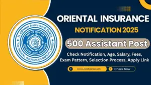 Oriental Insurance OICL Assistant Recruitment