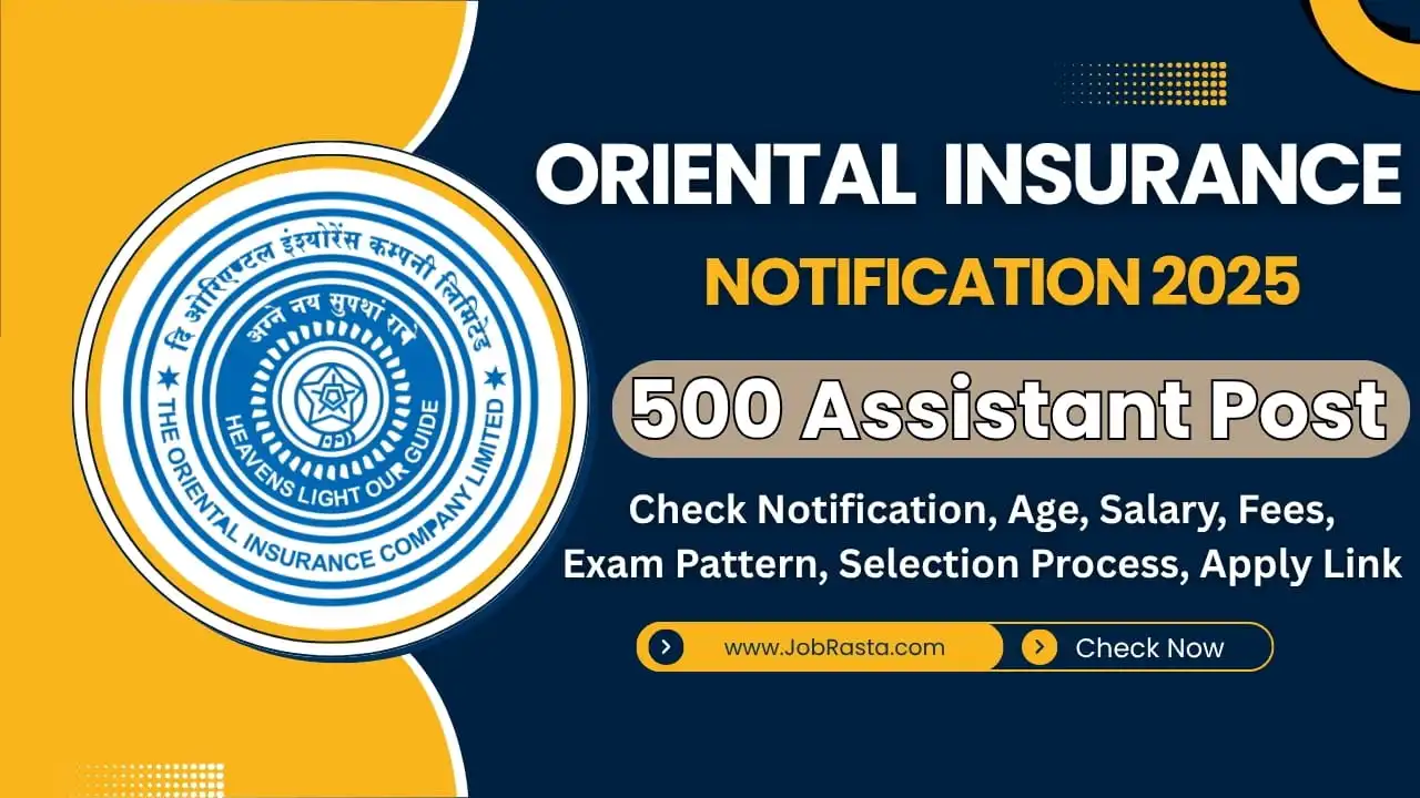 Oriental Insurance OICL Assistant Recruitment