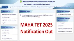 MAHA TET Notification 2025