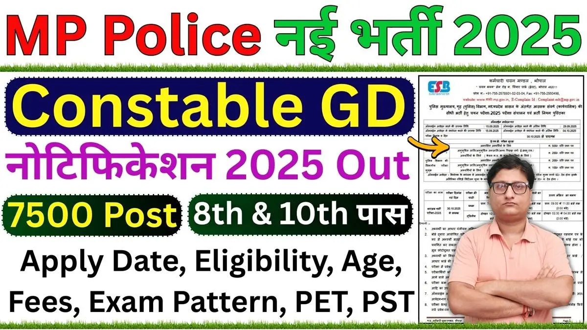 MP Police Constable Recruitment 2025