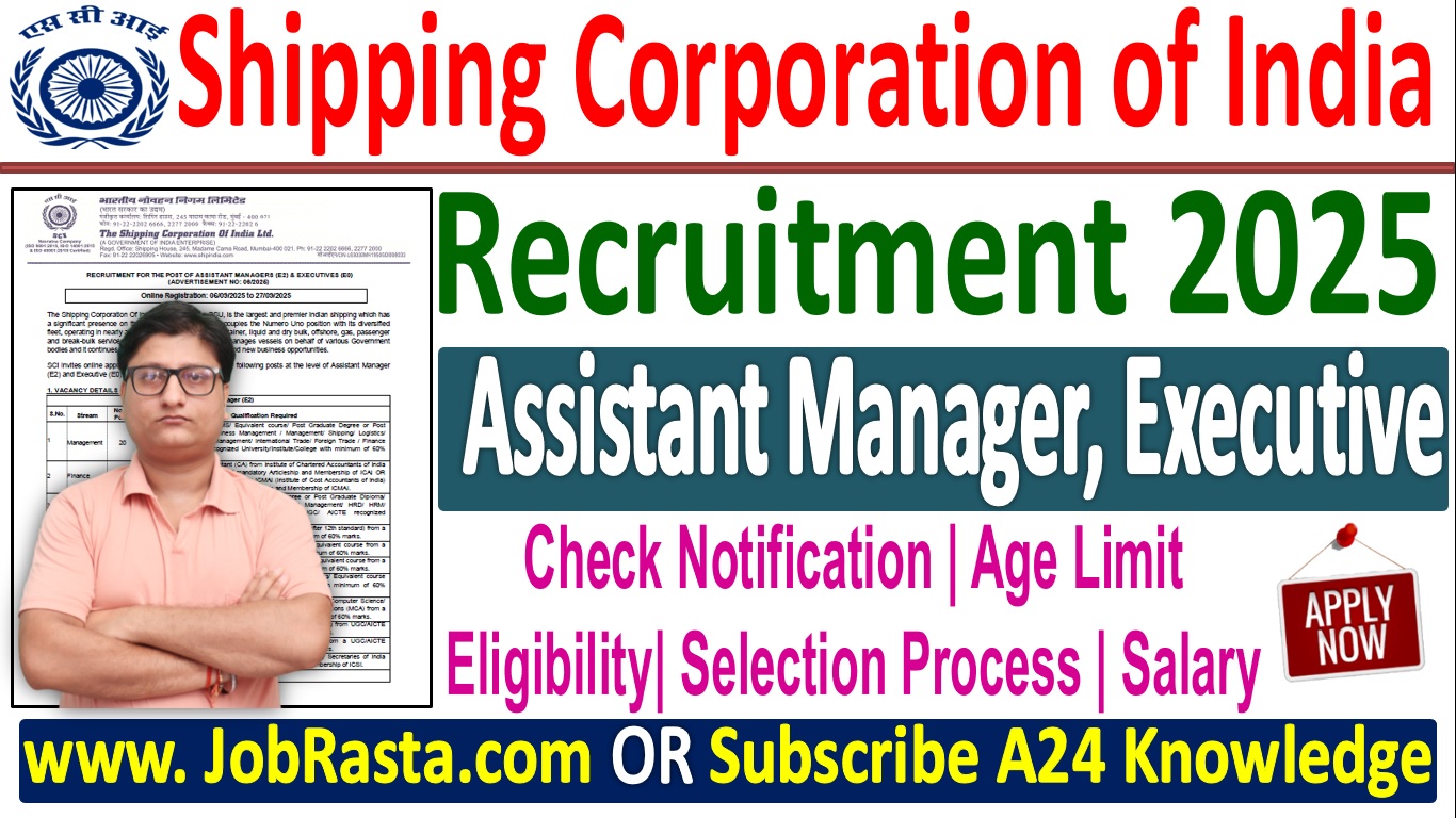 Shipping Corporation of India Recruitment