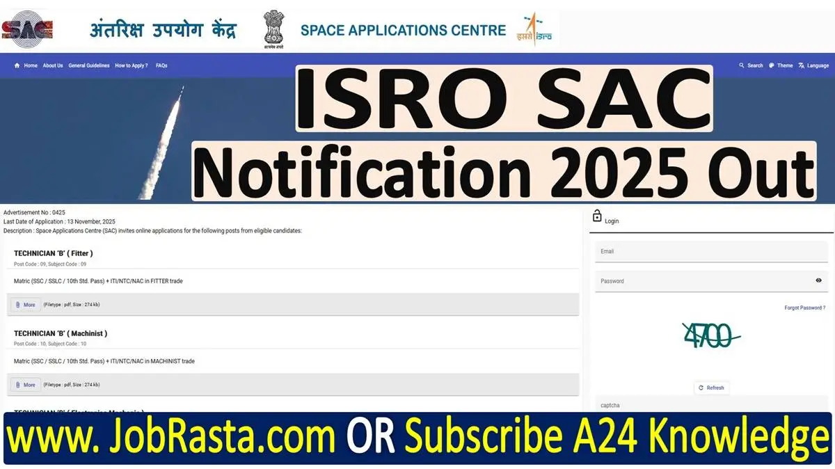 ISRO SAC Technician B Recruitment