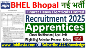 BHEL Bhopal Apprentices Recruitment 2025