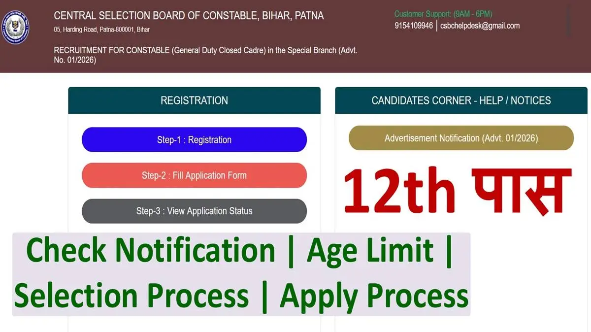 Bihar Police Constable GD Close Cadre Recruitment