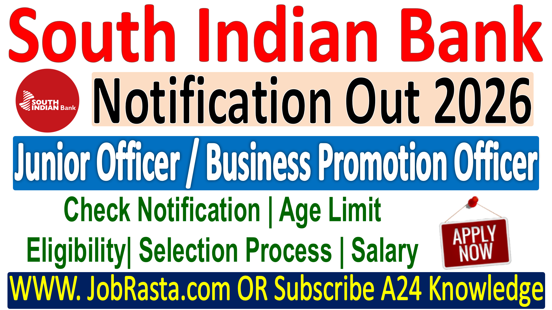 SIB Junior Officer/ Business Promotion Officer Recruitment