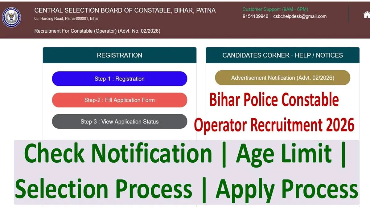 Bihar Police Constable Operator Recruitment