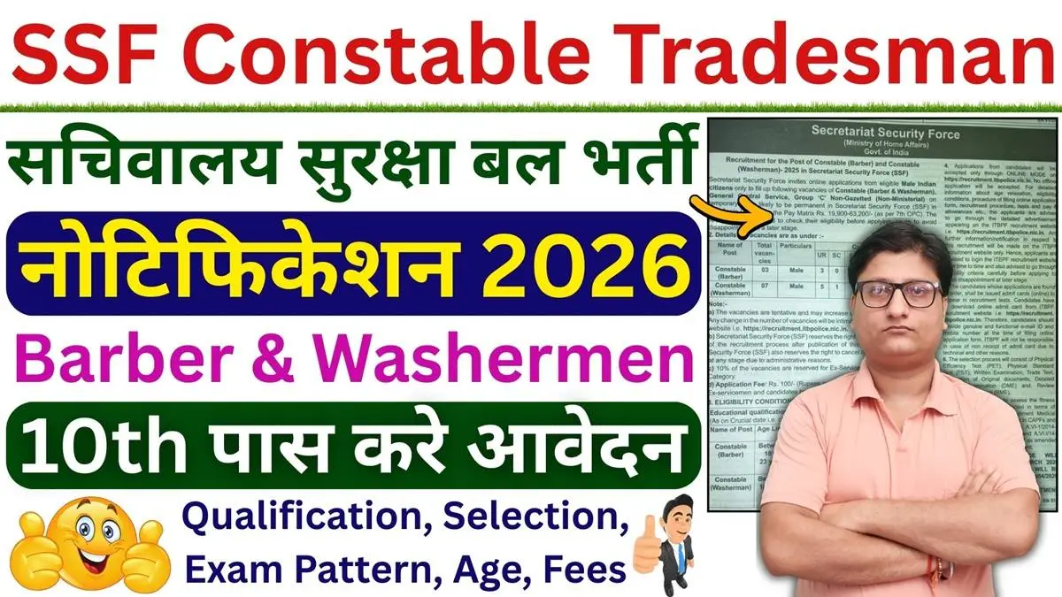 SSF Constable Recruitment