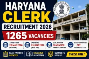 Punjab and Haryana High Court Clerk Recruitment