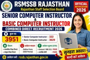 RSSB Computer Instructor Recruitment