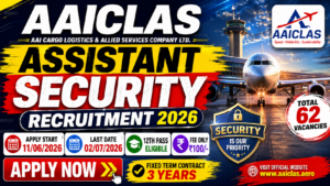 AAICLAS Assistant Security Recruitment 2026