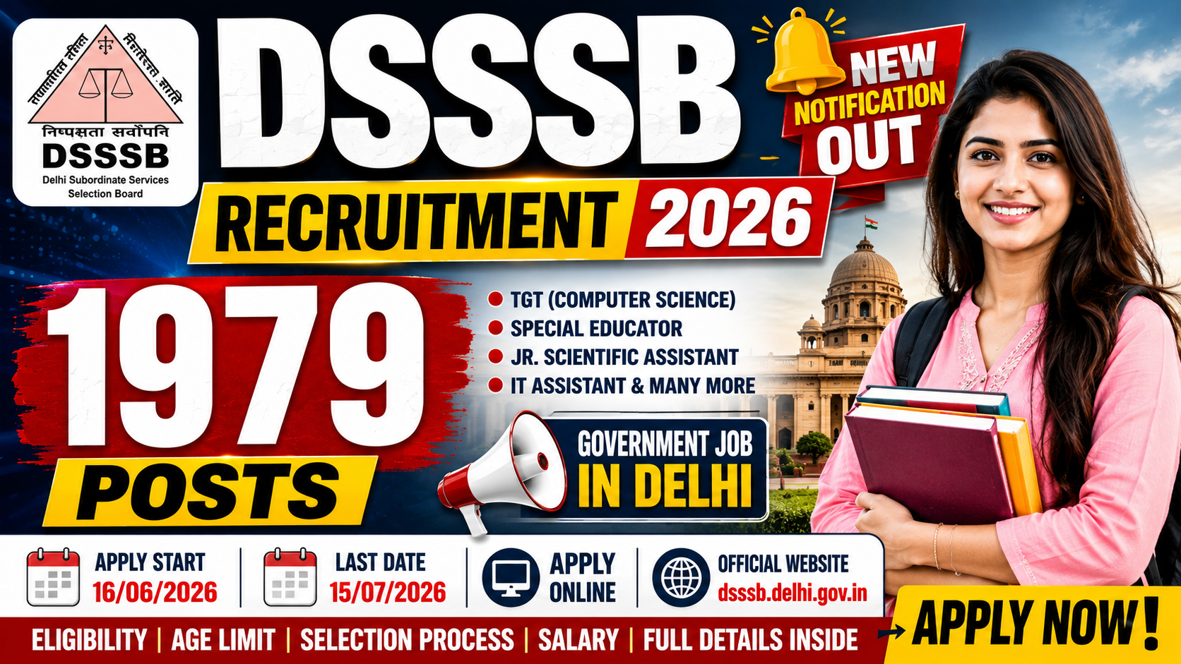 DSSSB Recruitment 2026