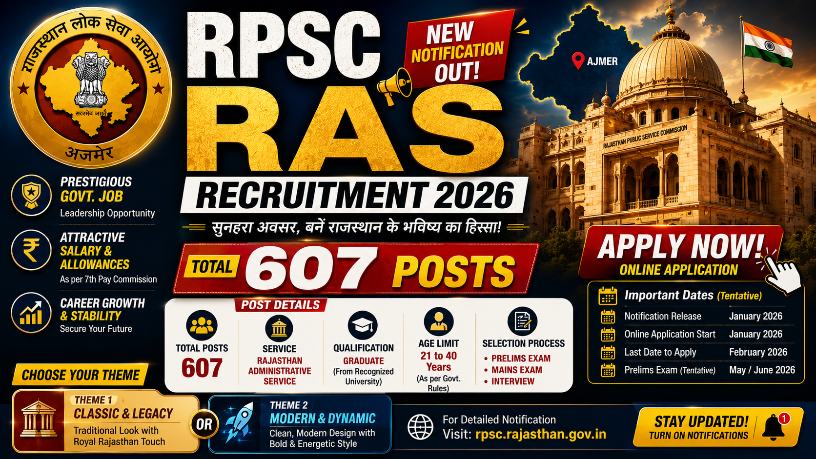 RPSC RAS Recruitment 2026