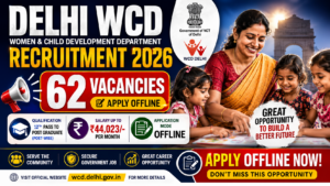 Delhi Anganwadi Recruitment 2026