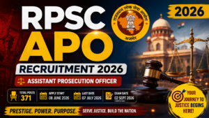 RPSC APO Recruitment 2026