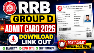 RRB Group D Admit Card 2026