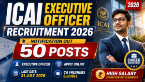 ICAI Executive Officer Recruitment 2026