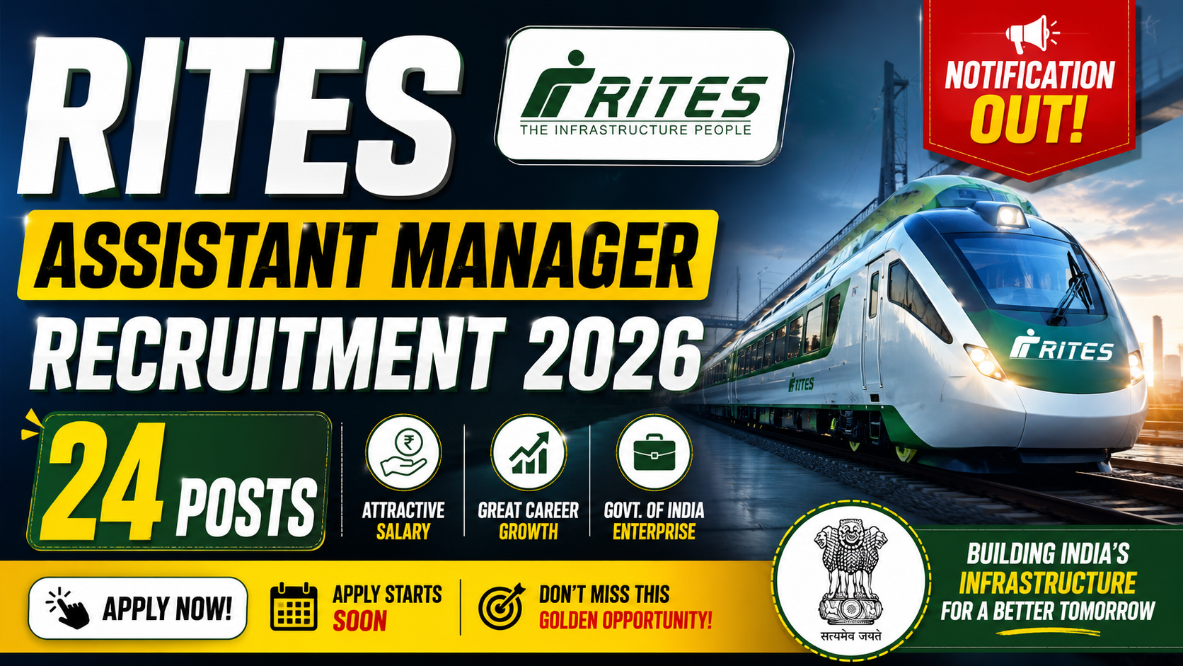 RITES Assistant Manager Recruitment 2026