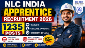 NLC India Apprentice Recruitment 2026