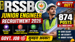 RSSB Junior Engineer Recruitment 2026