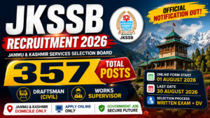 JKSSB Recruitment 2026