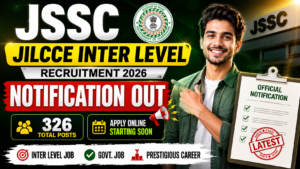 JSSC JILCCE Inter Level Recruitment 2026