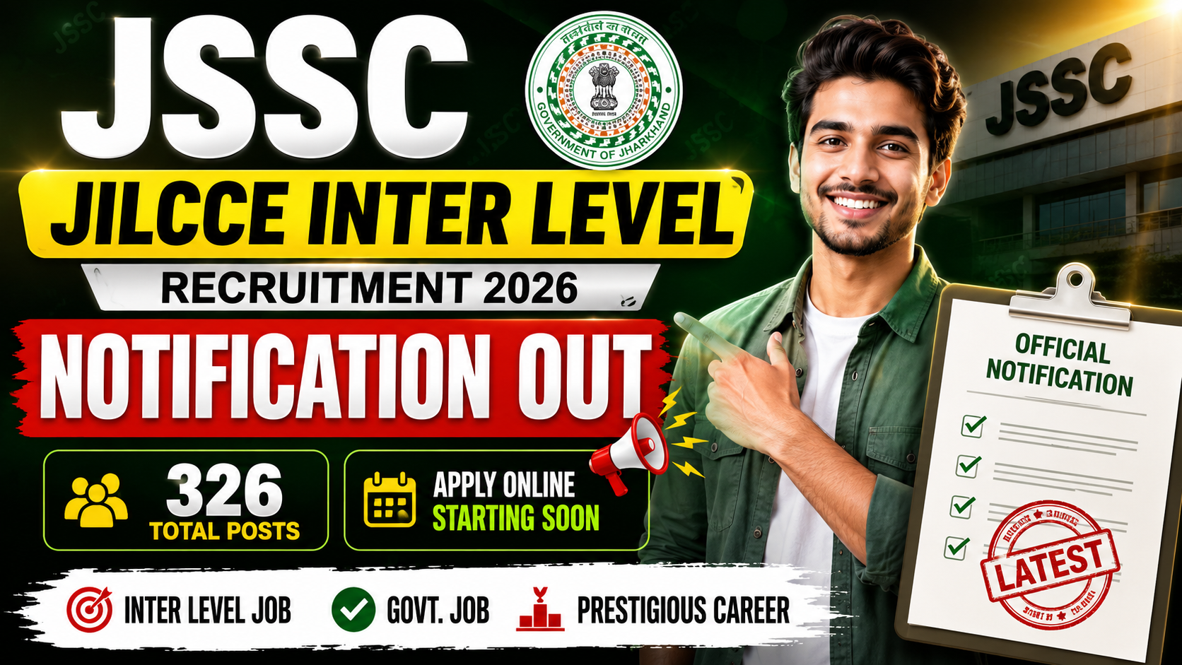 JSSC JILCCE Inter Level Recruitment 2026
